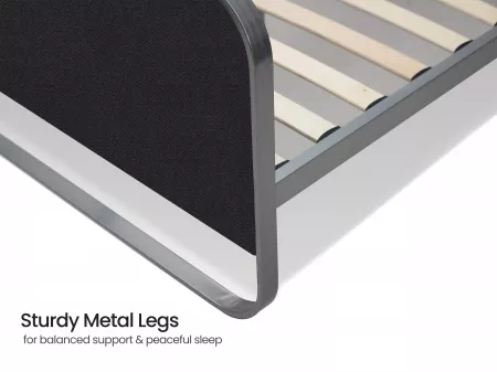 Chloe Queen Size Double Bed in Black Color